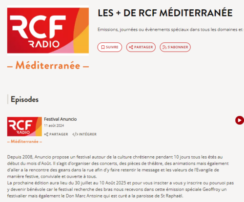 RCF mediterranée